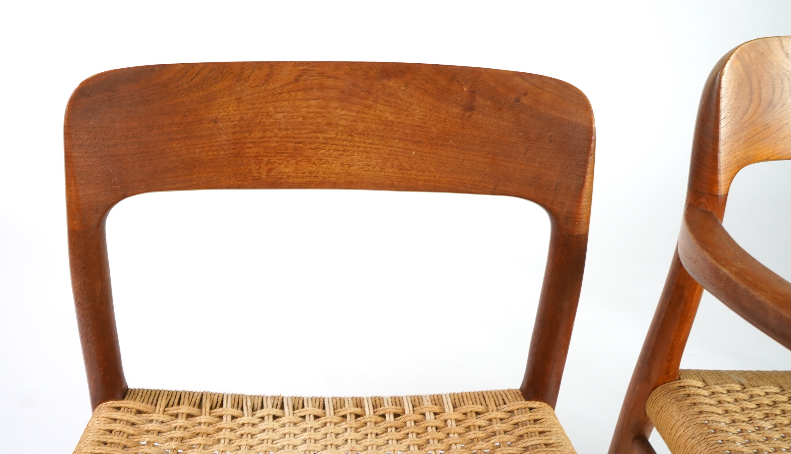 Niels Otto Møller (Danish, 1920-1982) for JL Møllers Møbelfabrik: A set of ten teak dining chairs